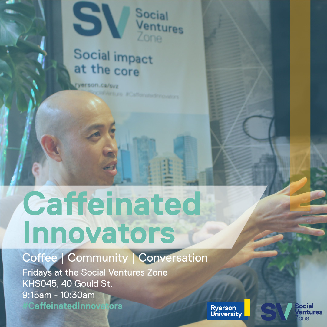 Man Speaking at Caffeinated Innovators