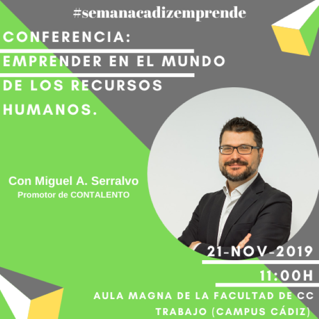 Conferencia “Emprender en el mundo de los Recursos Humanos. De Consultor a Empresario”