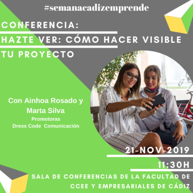 Conferencia «Hazte ver: cómo hacer visible tu proyecto»