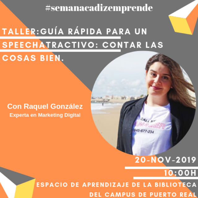 Taller «Guía rápida para un speech atractivo: contar las cosas bien»