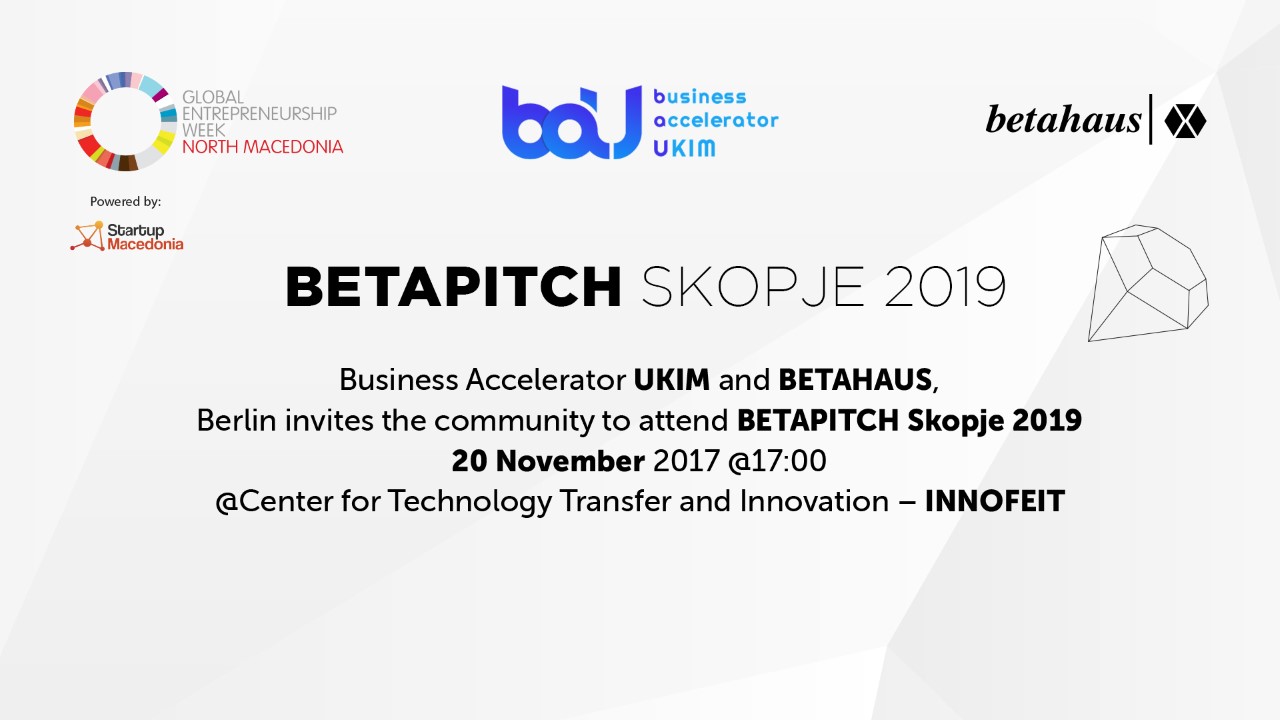 Betapitch Skopje 2019