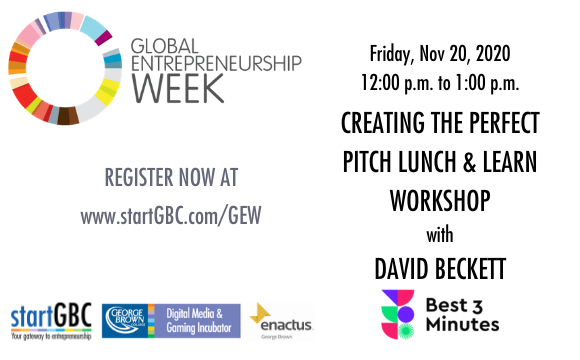 Crafting the Perfect Pitch with David Beckett, Best 3 Minutes Pitch Canvas