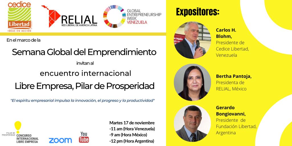 Participen La lIbre empresa es progreso y prosperidad