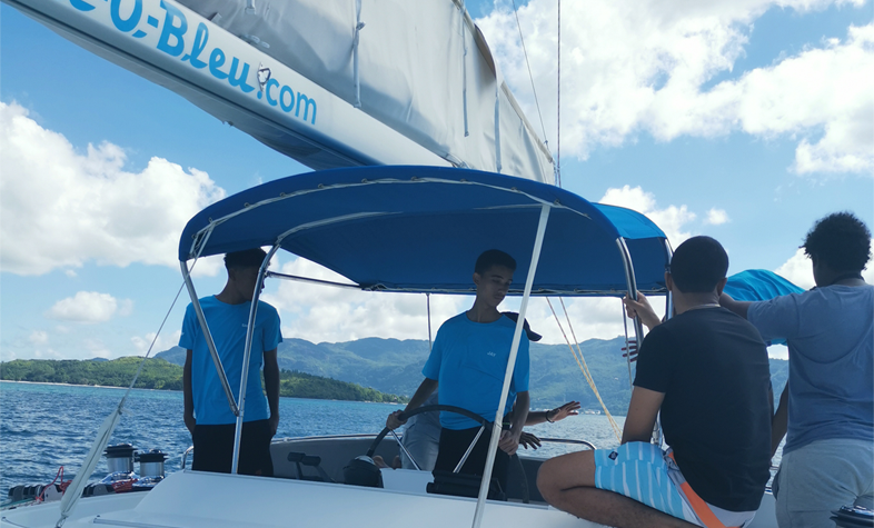 students at sea