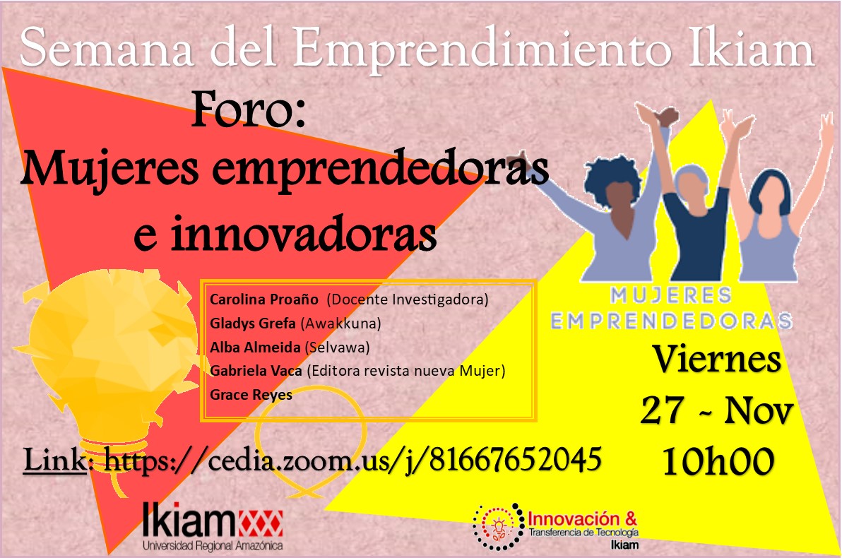 Foro de mujeres emprendedoras  e Innovadoras