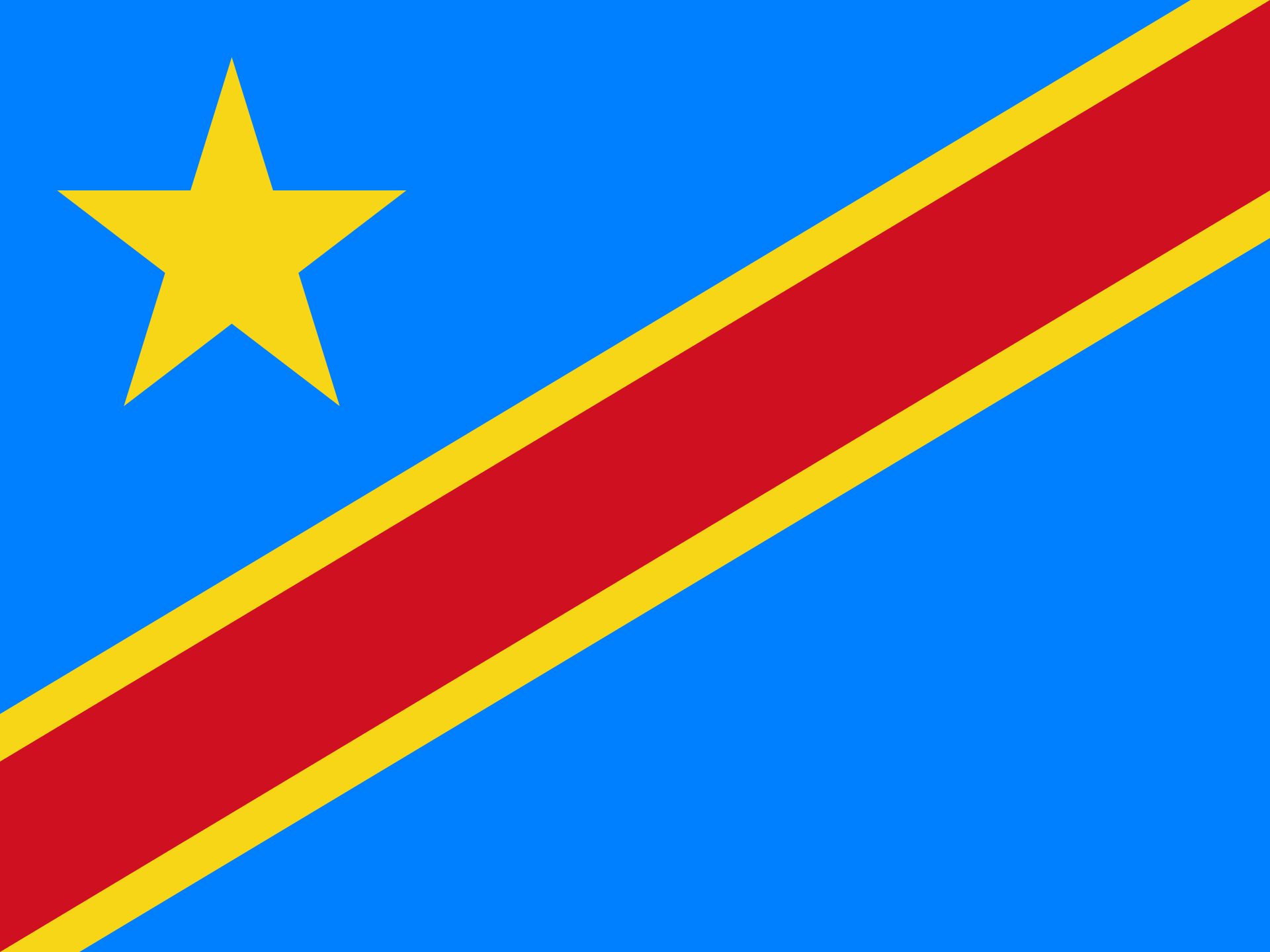 Congo (Kinshasa) Flag