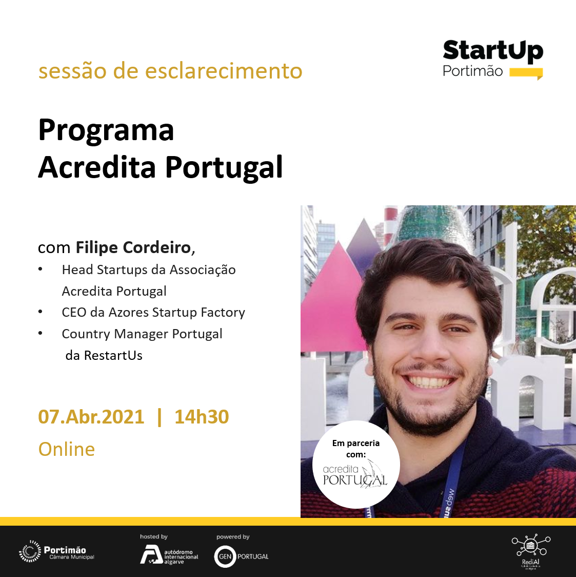 Online Information Session about Acredita Portugal