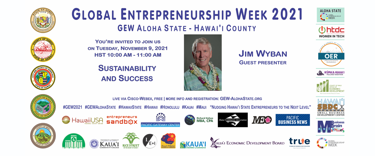 e-Flyer | GEW Aloha State - session 1| County of Hawai'i, State of Hawai'i, USA