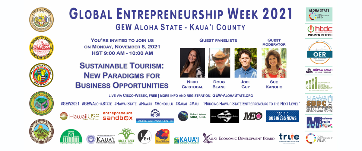 e-Flyer | GEW Aloha State - session 1| County of Kaua'i, State of Hawai'i, USA