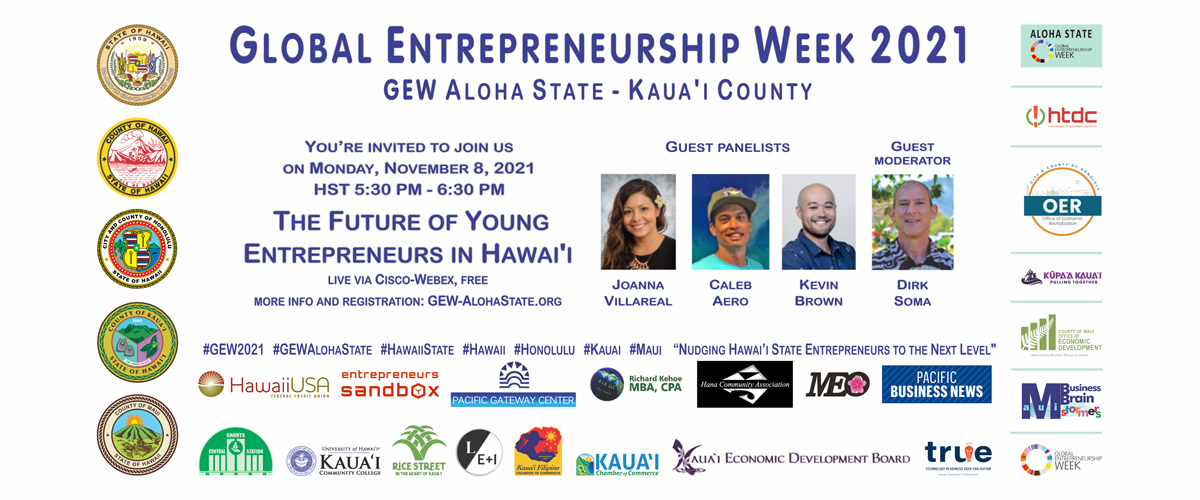 e-Flyer | GEW Aloha State - session 2| County of Kaua'i, State of Hawai'i, USA