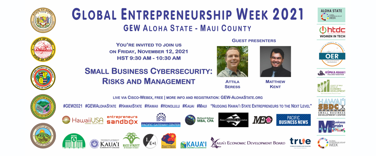 e-Flyer | GEW Aloha State - session 1| County of Maui, State of Hawai'i, USA