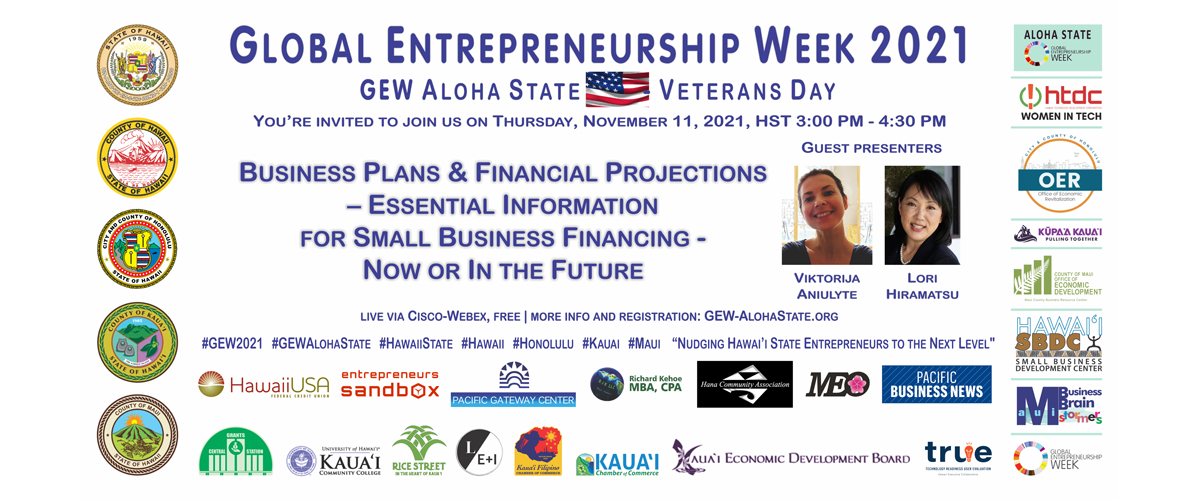 Global Entrepreneurship Week Aloha State - Veterans Day Session