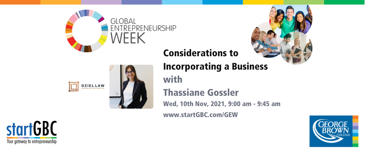 startGBC GEW Incorporating a Business in Canada Event Image