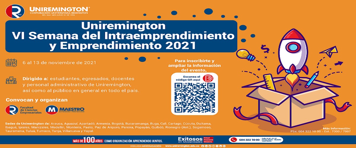 VI Semana del Intraemprendimiento y Emprendimiento 2021