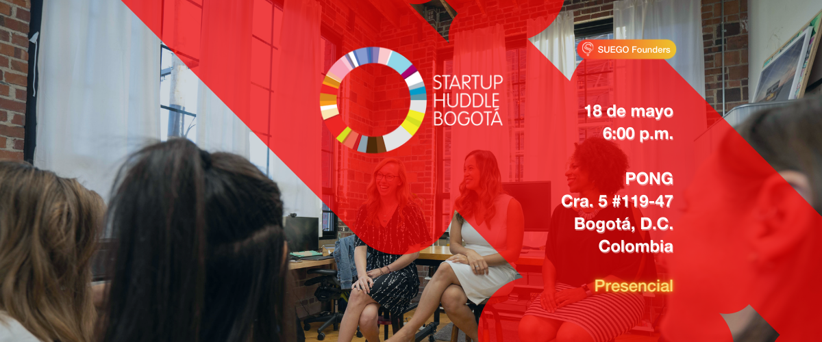 startup huddle bogota event flyer