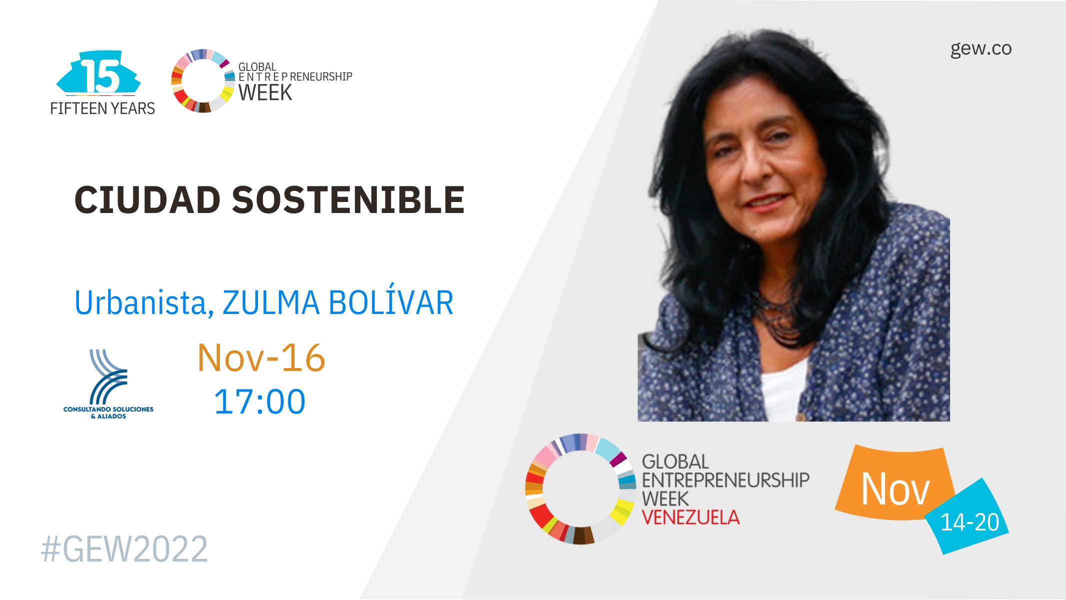  conferencia 16 NOV. "CIUDAD SOSTENIBLE"