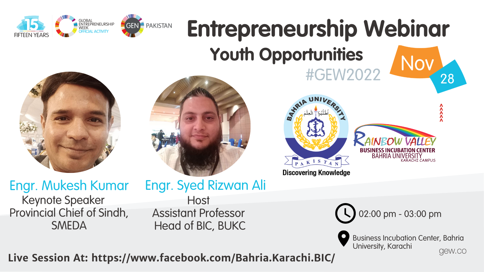 Entrepreneurship Webinar on "Youth Opportunities" 