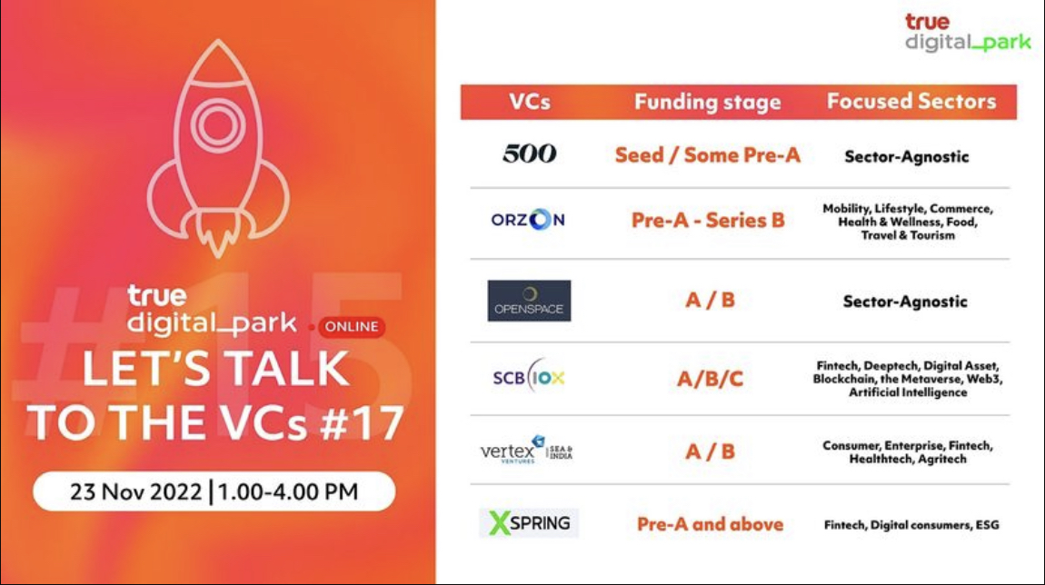 TDPK Let’s Talk to the VCs #17