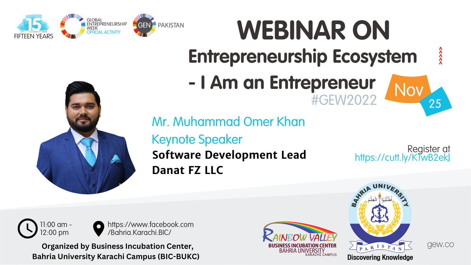 Webinar on “Entrepreneurship Ecosystem - I Am an Entrepreneur"