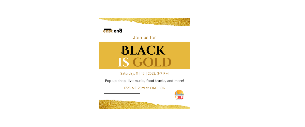 NE OKC Black is Gold Shopping Event
