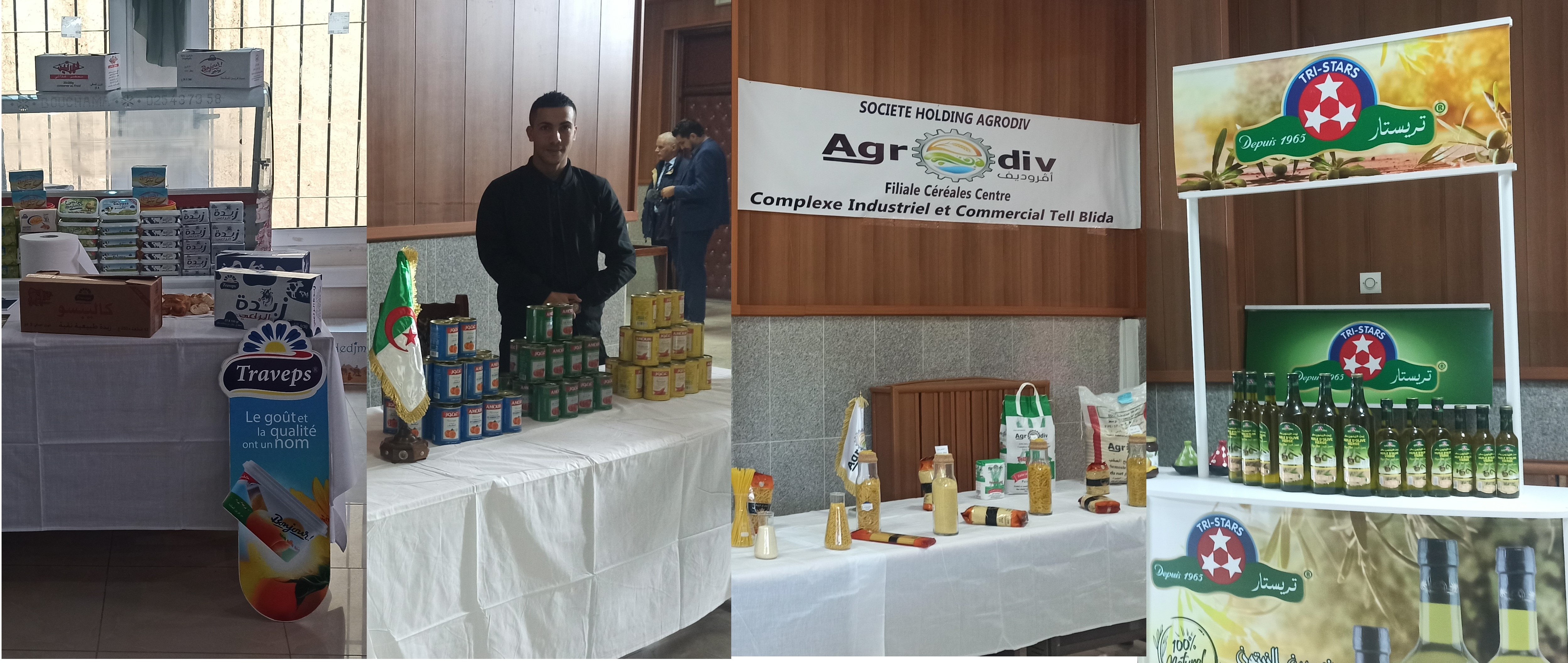 La participation des entreprises du secteur de l'agroalimentaire ,il ya l'entreprise public Spa   AGRODIV, l'entreprise la SARL TRISTAR, l'entreprise SARL TRAVEPS, l'entrepris SARL AMOUR MOUZAIA