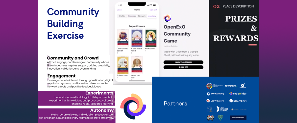 OpenExO Community Game: Learn & Earn with Activating Members & Onboarding Play based on Yu-kai Chou's Octalysis Framework