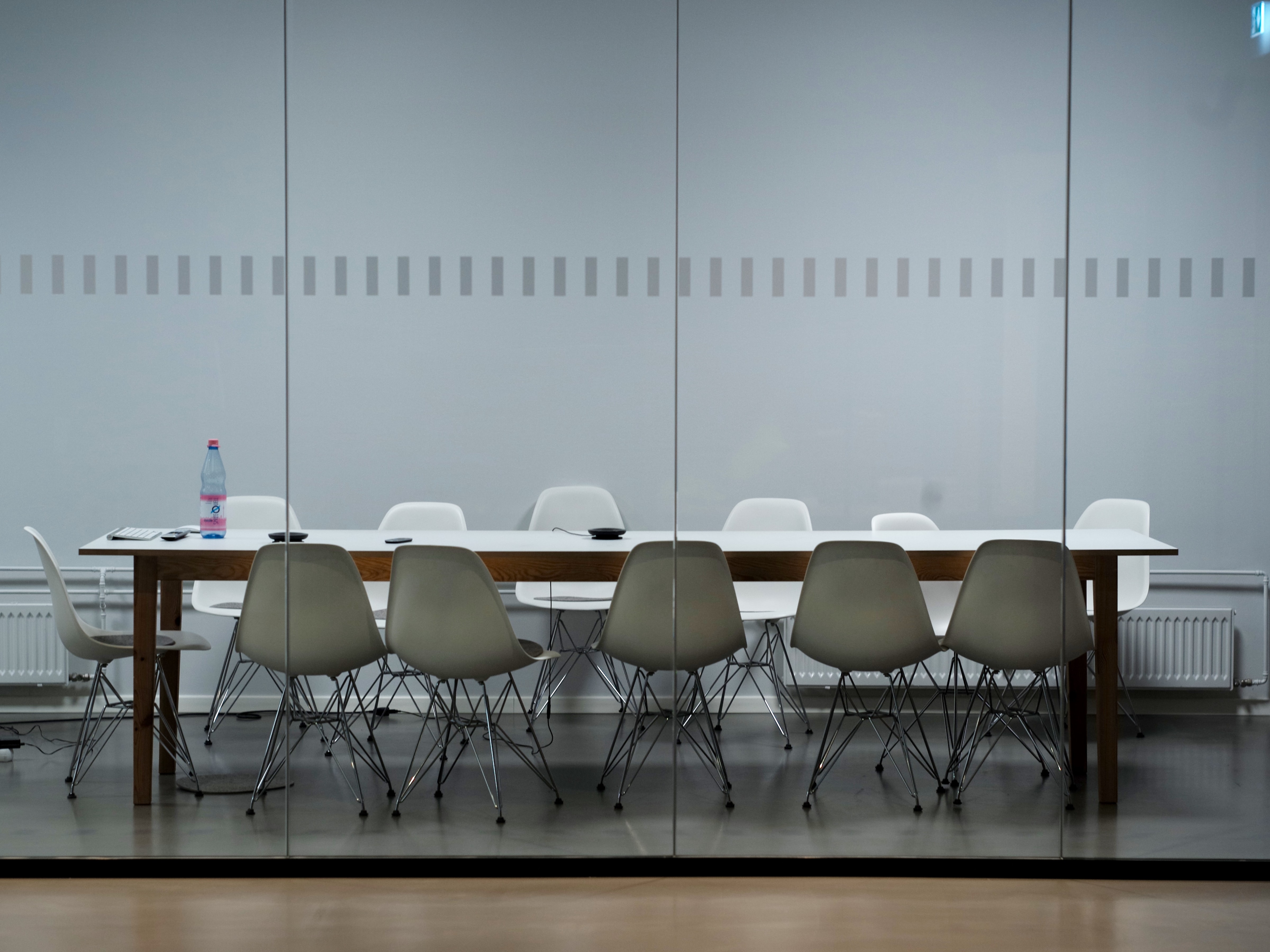 An empty boardroom