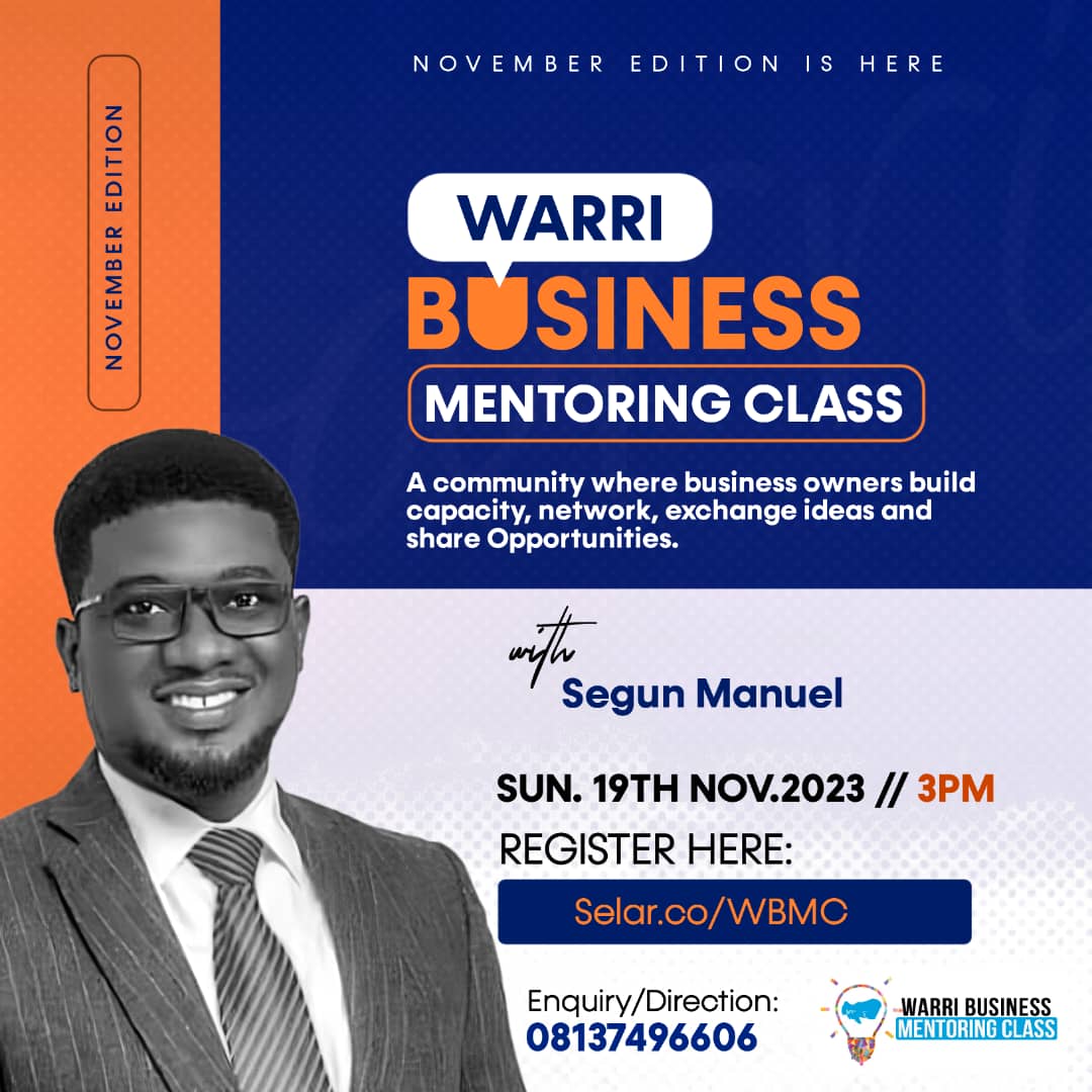 Warri Business Mentoring Class