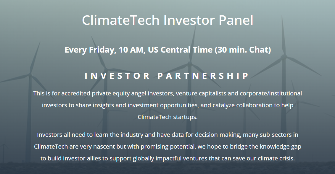 ClimateTech Investor Panel