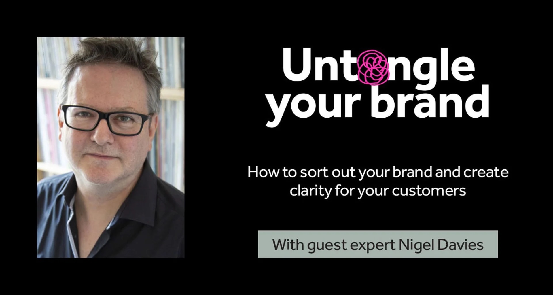image of Nigel Davies alongside writing Untangle Your Brand
