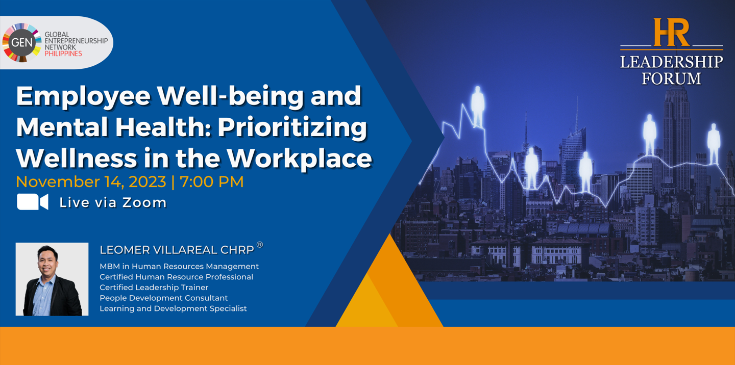 "Employee Well-being and Mental Health: Prioritizing Wellness in the Workplace" Banner