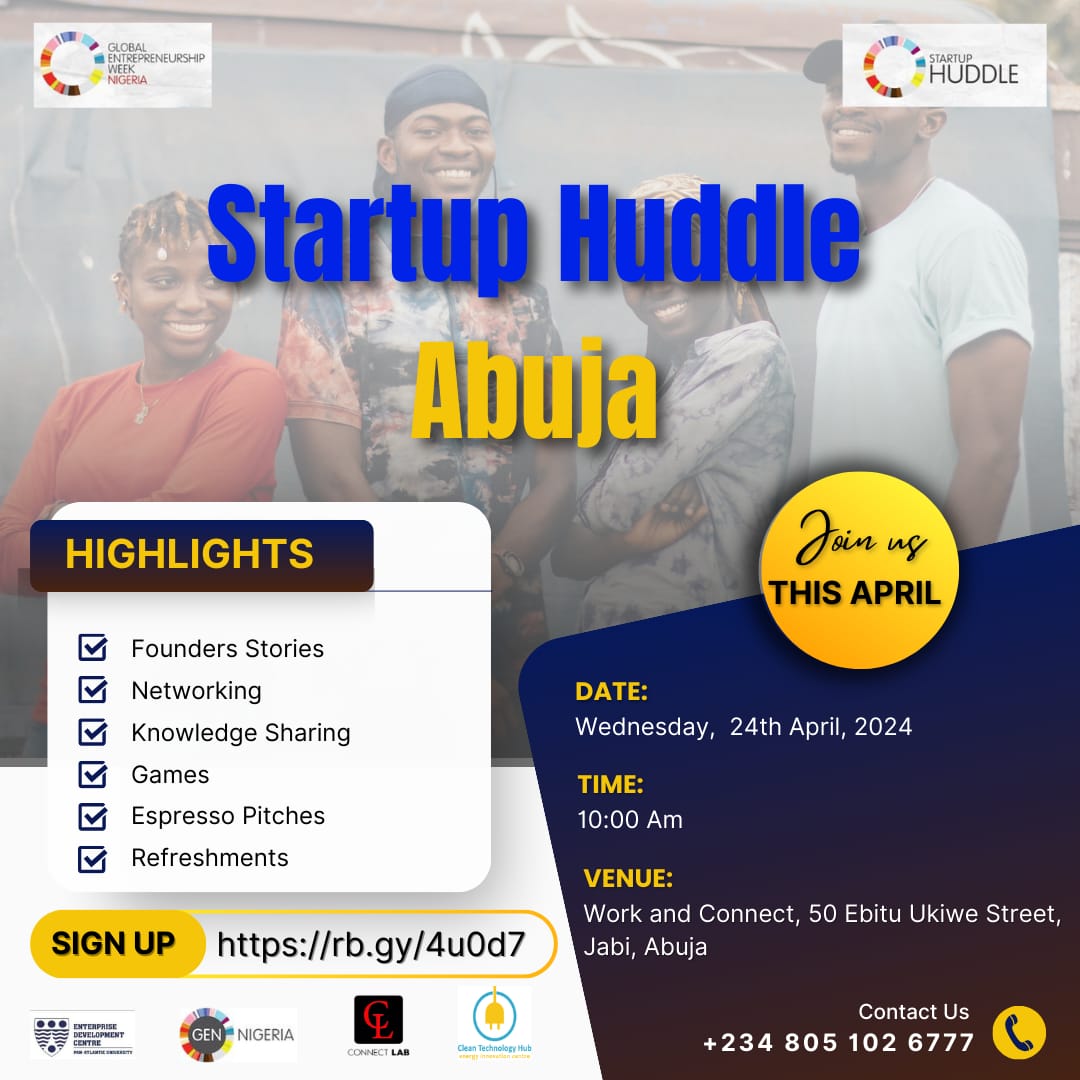 Startup Huddle Abuja (Upcoming Event)