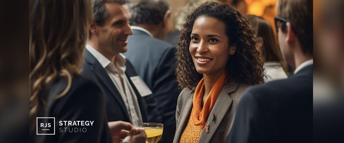 Business professionals networking and multiplying their impact