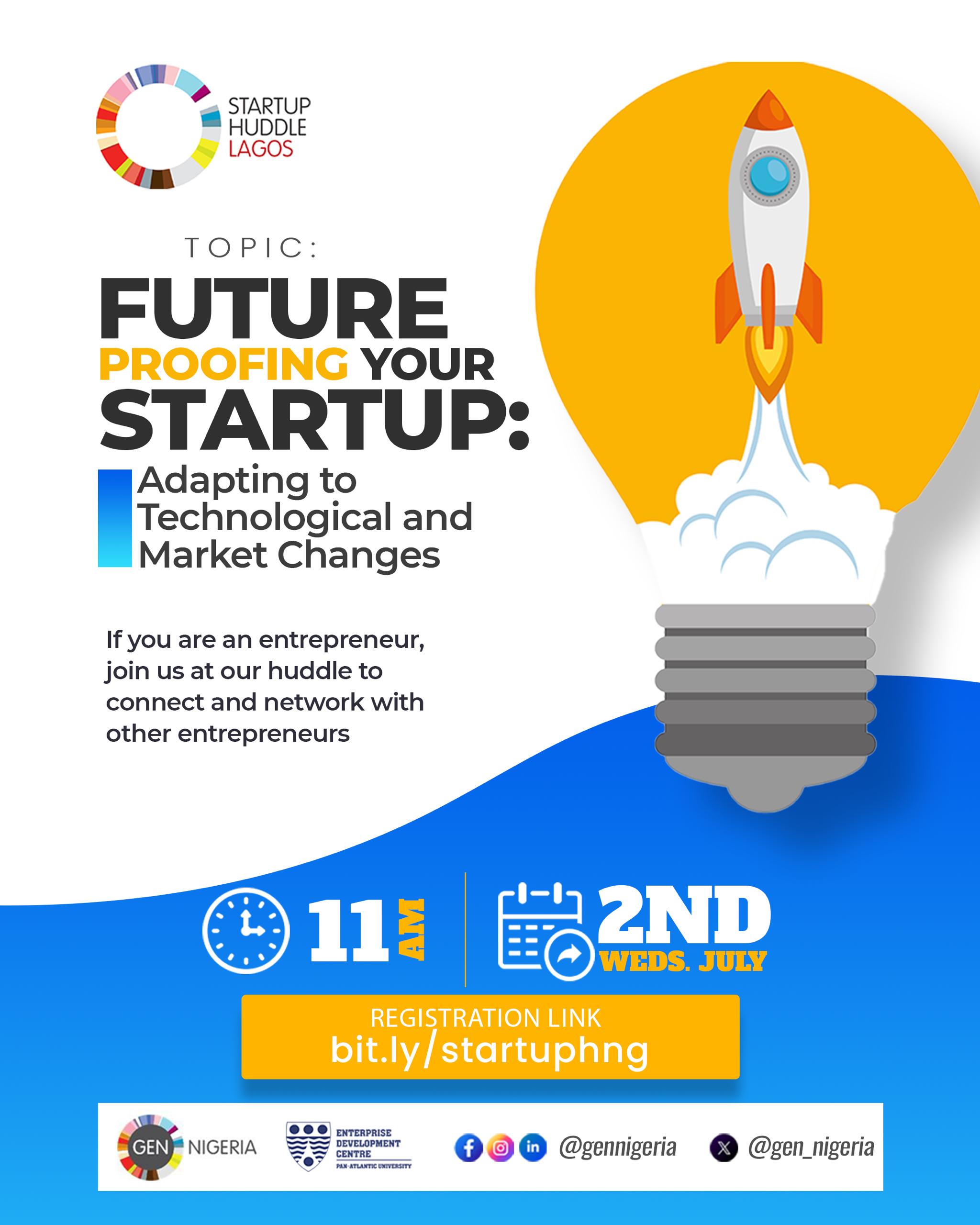 Ready to ignite your startup journey? Join us virtually on 2nd July 2025 at 11 AM for Startup Huddle
