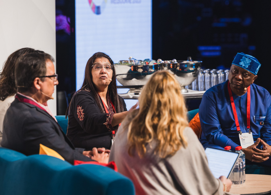 group of people chatting