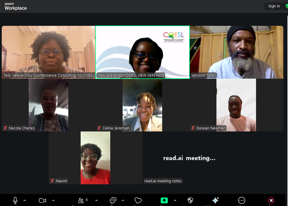GEW St. Kitts & Nevis partners meet to discuss GEW events and activities. GEW is November 17-23, 2025, under the theme "TOGETHER WE BUILD"