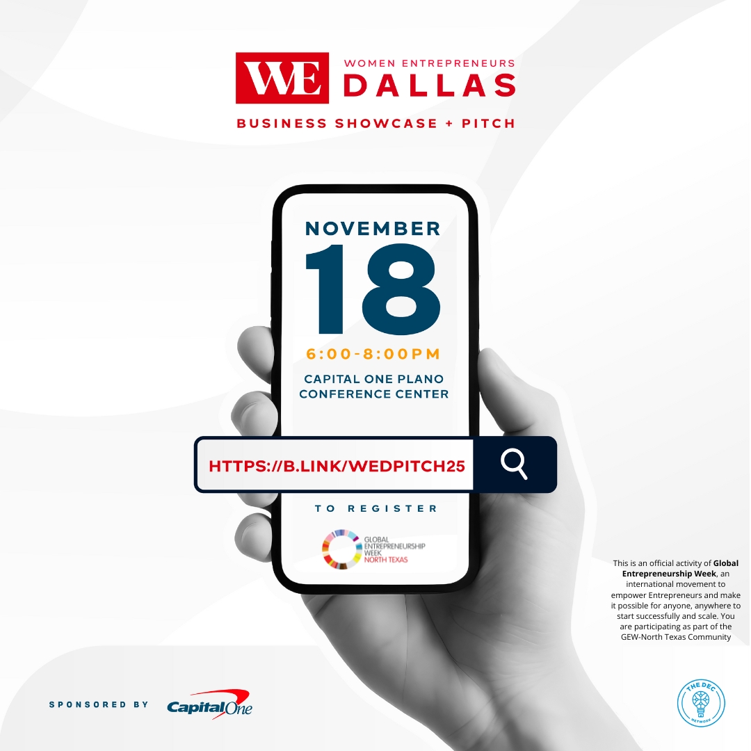 WEDallas Cohort sponsored by Capital One Pitch Night