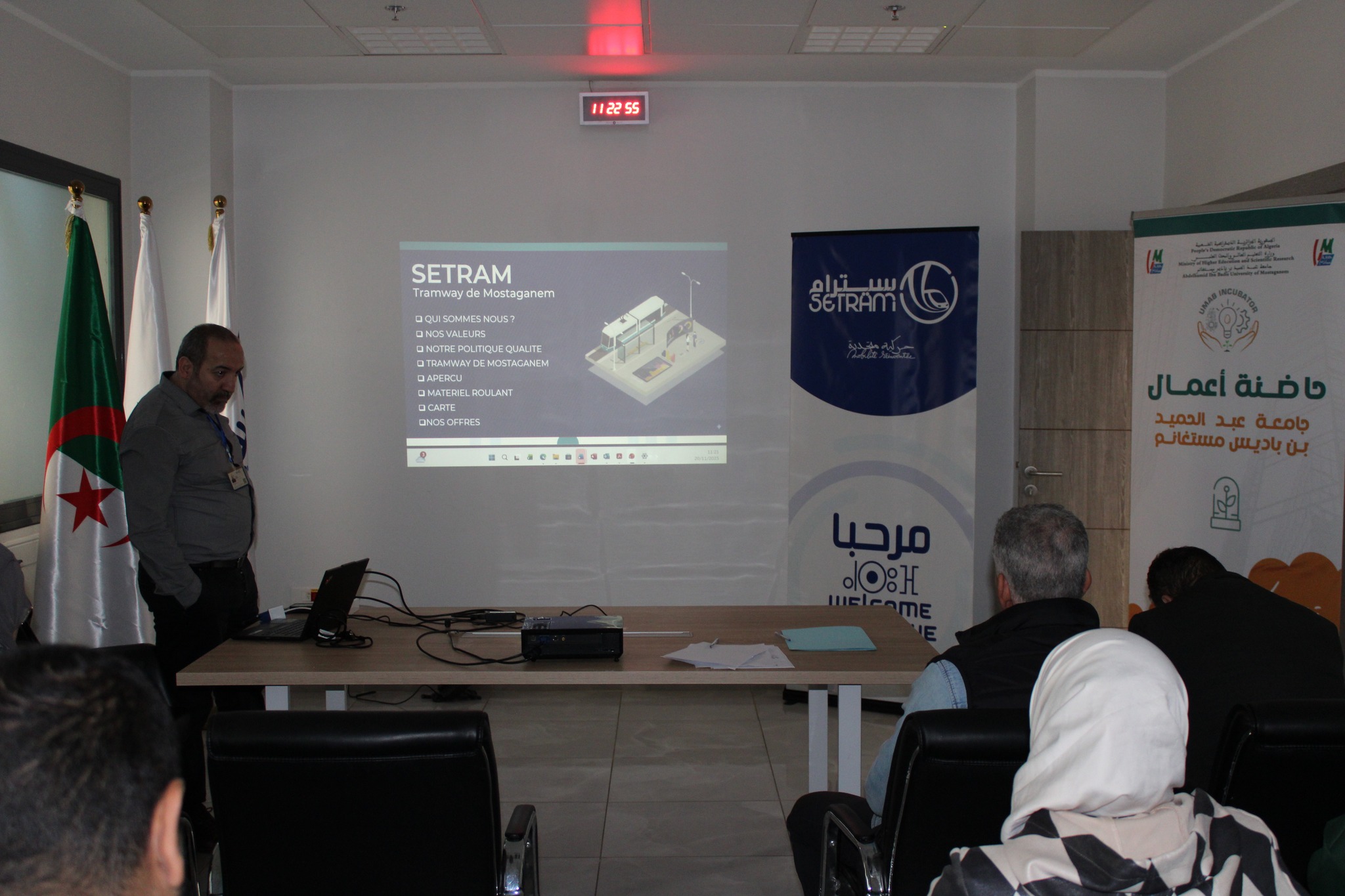 Mostaganem University incubator at SETRAM Mostaganem