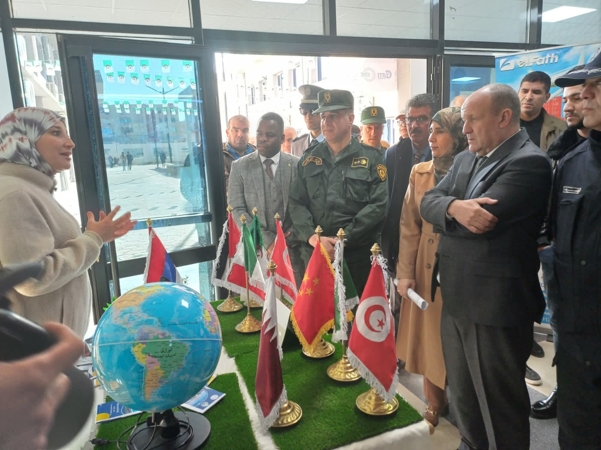 مشاركة مكتب الربط  بين الجامعة والمؤسسات في المعرض المقام على هامش حفل اختتام الاسبوع العالمي للمقاولاتية