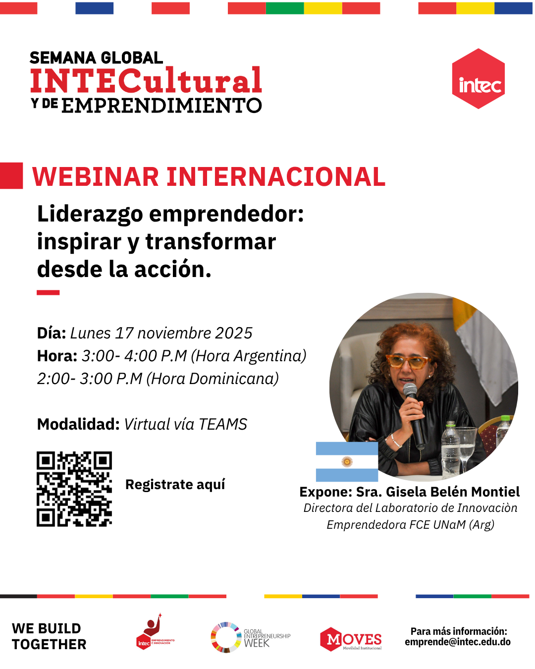 Acompáñanos en el conversatorio “Liderazgo emprendedor: inspirar y transformar desde la acción”, donde exploraremos cómo el liderazgo impulsa la innovación y el cambio positivo.