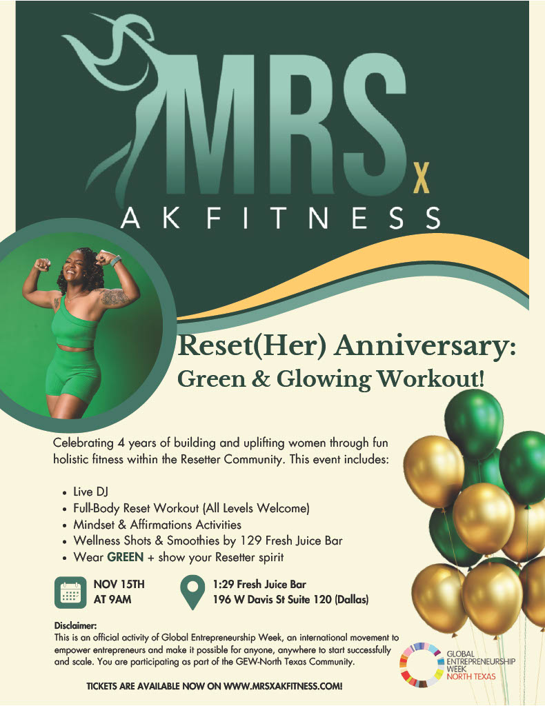 Reset(Her) Anniversary: Green & Glowing Workout!