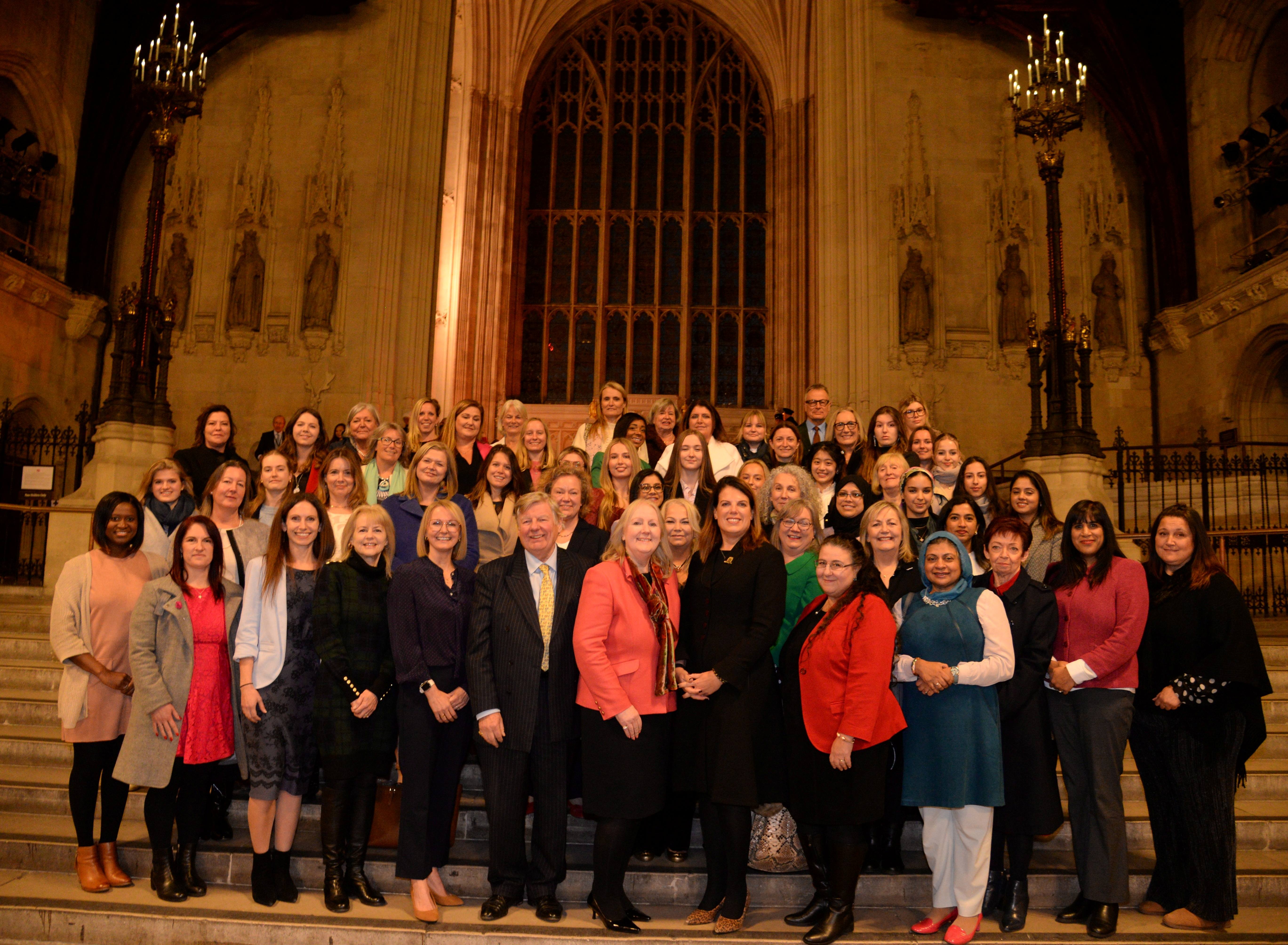 MP HEroes women business leaders in Westminster Hall