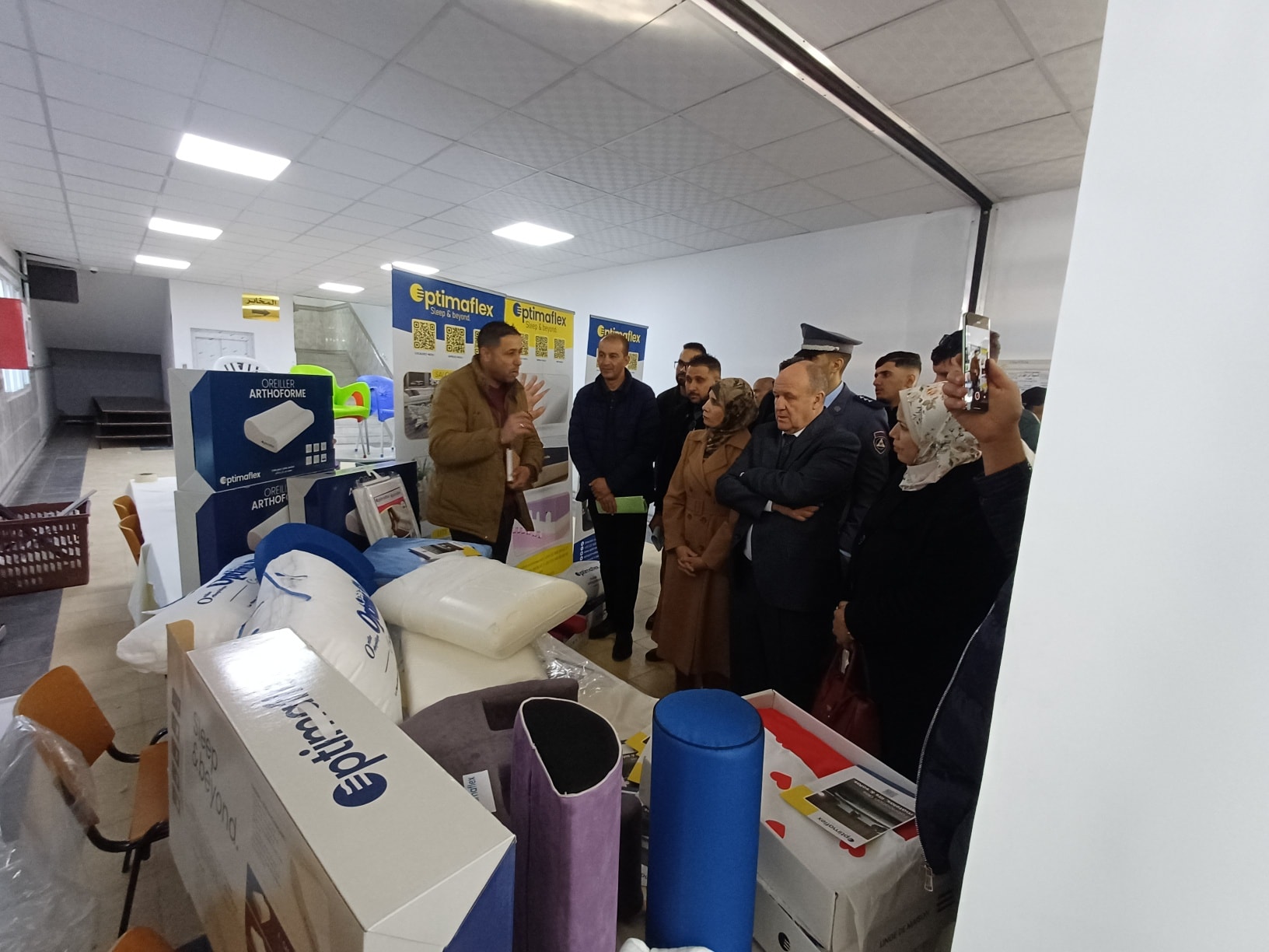 مشاركة "مؤسسة أوبتيمافلاكس" في المعرض المُنظم على هامش حفل اختتام الاسبُوع العالمي للمقاولاتية بالمركز الجامعي ببريكة