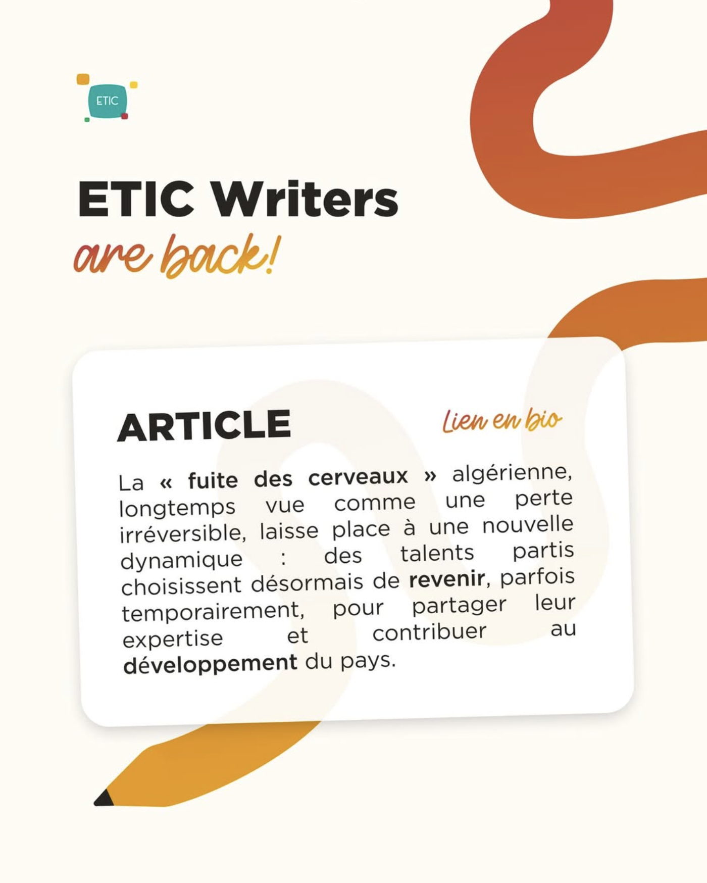 Transfert de compétences : les Algériens qui reviennent pour partager leur savoir-faire