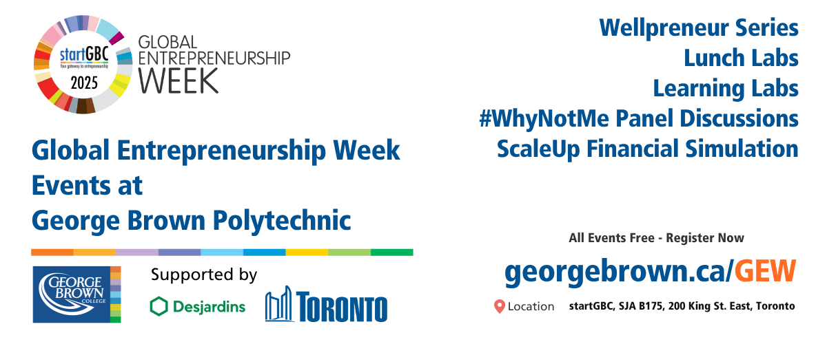 Image to promote Global Entrepreneurship Week at startGBC