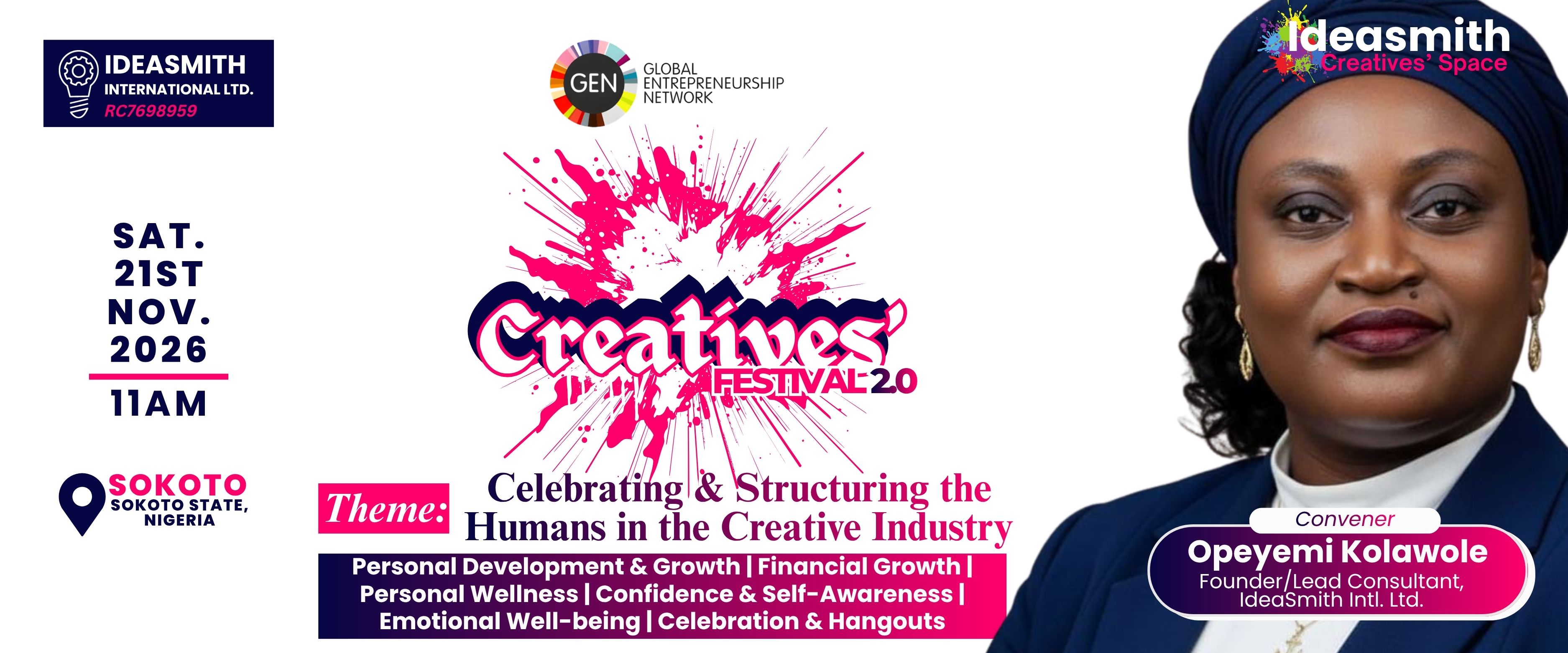 CREATIVES' FESTIVAL 2026, SOKOTO EDITION