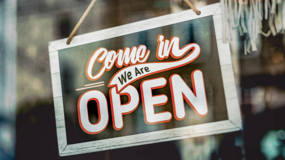 we're open