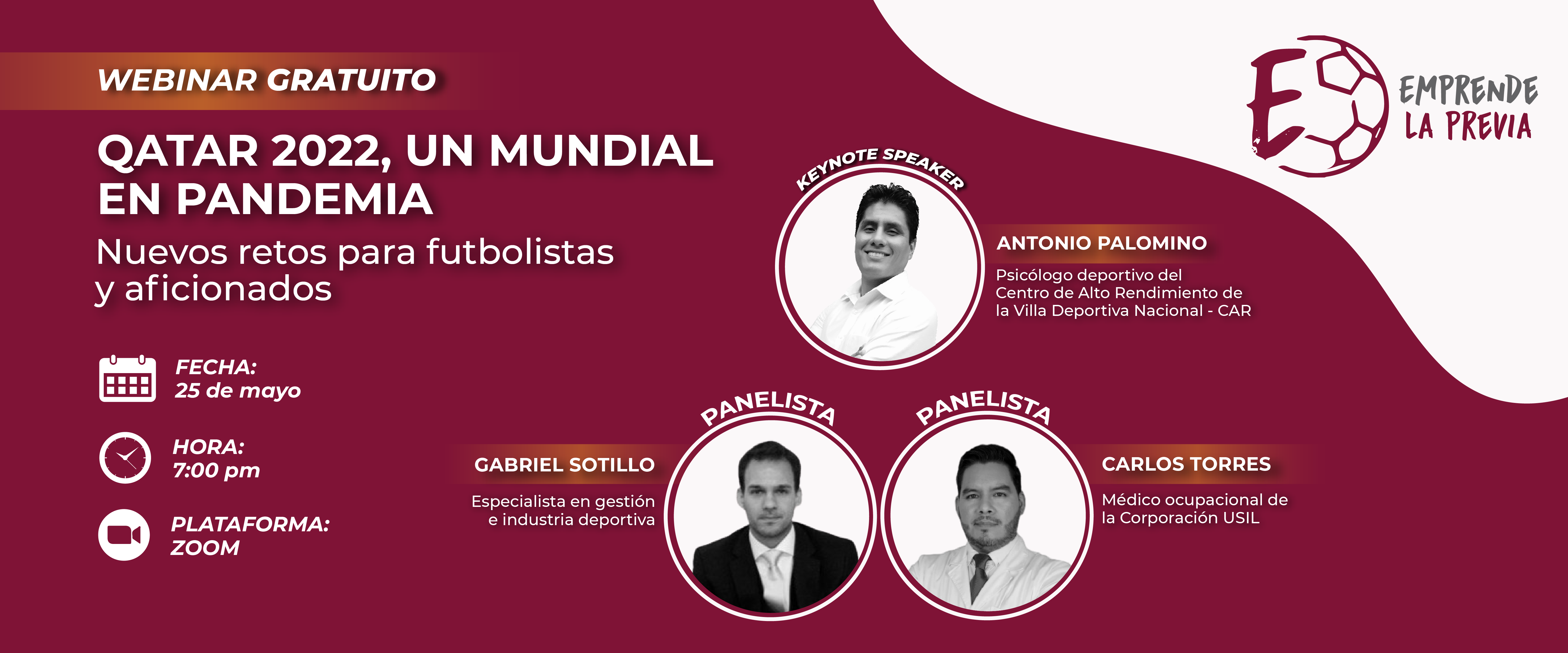 Emprende la previa: "Qatar 2022, un mundial en pandemia. Nuevos retos para futbolistas y aficionados"