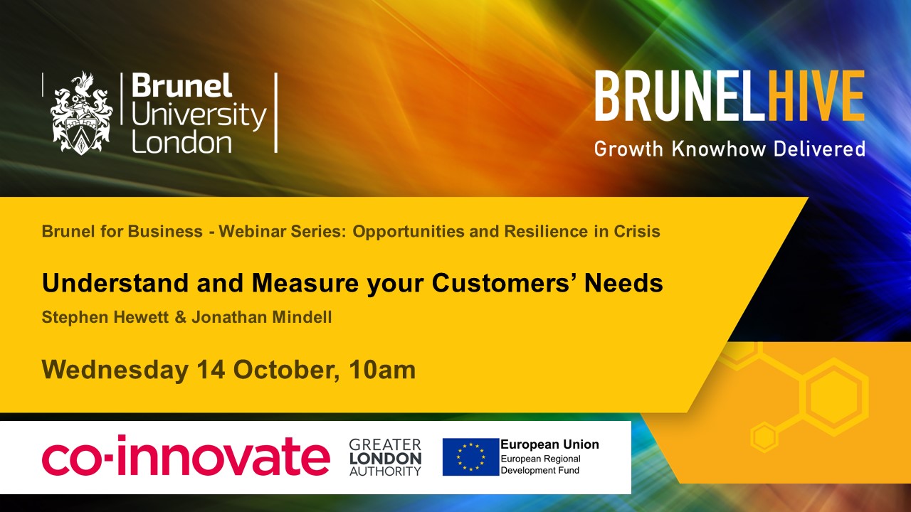 Brunel for Business Webinar - How to understand and measure customer needs