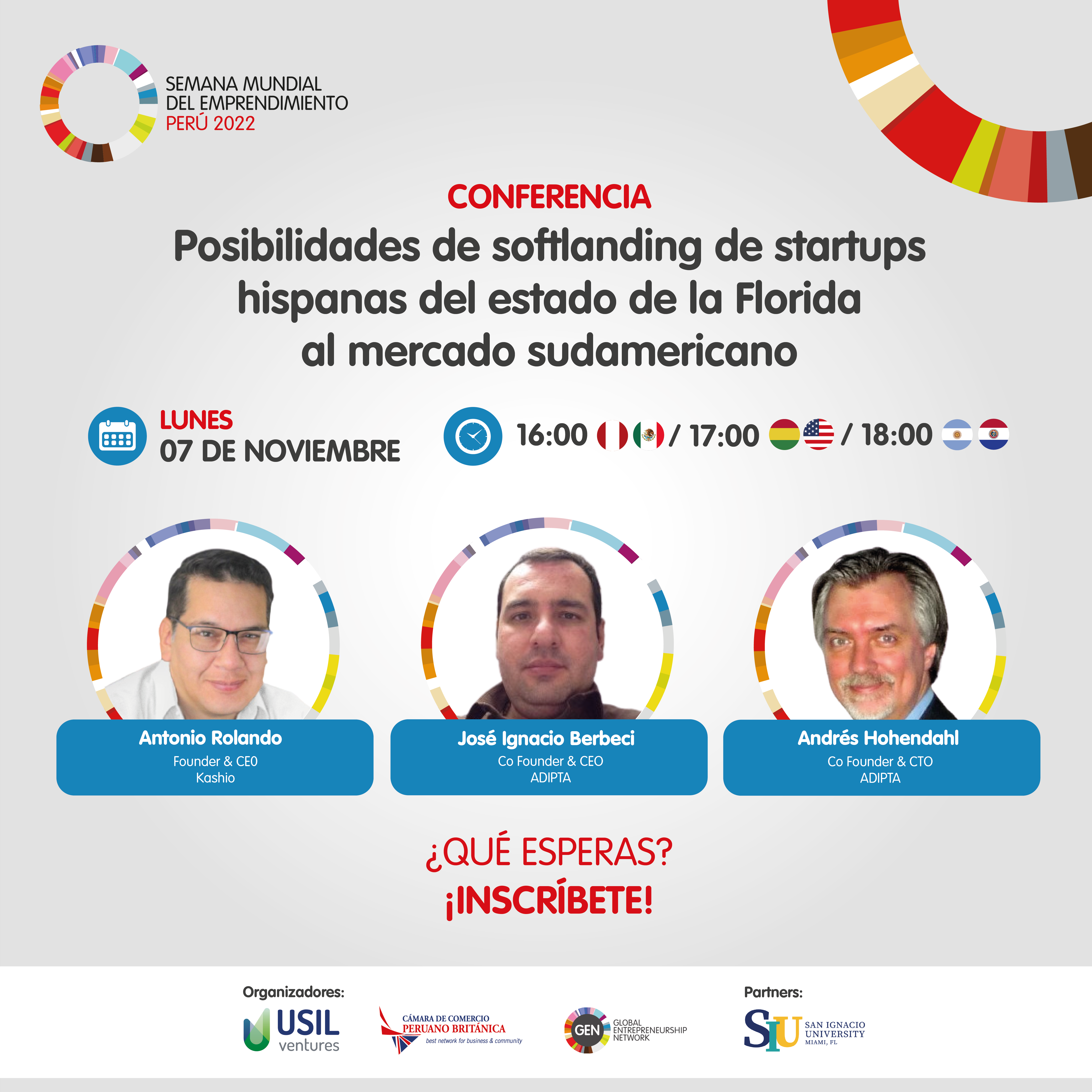 Los invitamos a conocer los casos de éxito de empresas creadas por hispanos en los Estados Unidos; como también los desafíos que han tenido - y tienen- en su día a día.